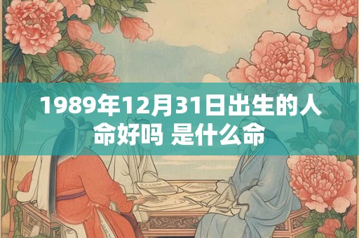 1989年12月31日出生的人命好吗 是什么命