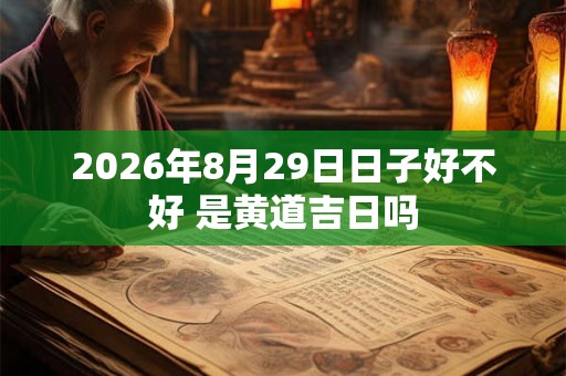 2026年8月29日日子好不好 是黄道吉日吗