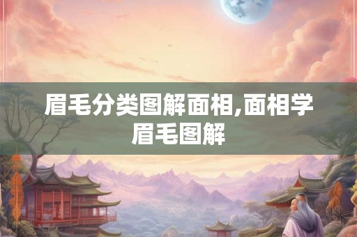 眉毛分类图解面相,面相学眉毛图解