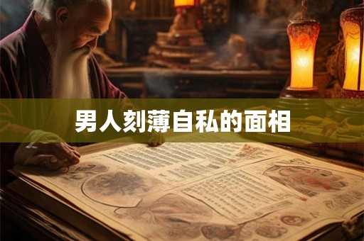 男人刻薄自私的面相