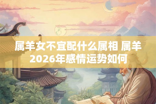 属羊女不宜配什么属相 属羊2026年感情运势如何