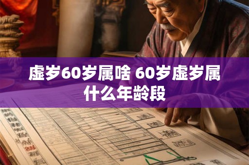 虚岁60岁属啥 60岁虚岁属什么年龄段