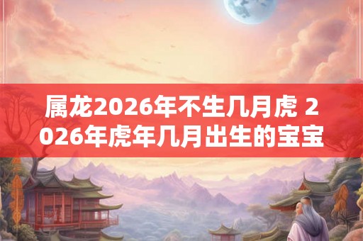 属龙2026年不生几月虎 2026年虎年几月出生的宝宝好
