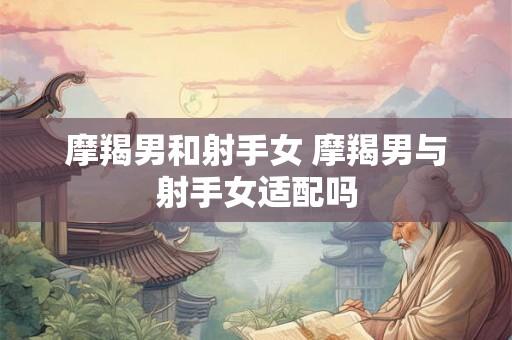 摩羯男和射手女 摩羯男与射手女适配吗