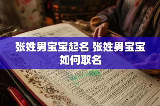 张姓男宝宝起名 张姓男宝宝如何取名 张姓男宝宝起名 张姓男宝宝如何取名