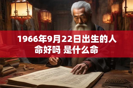 1966年9月22日出生的人命好吗 是什么命