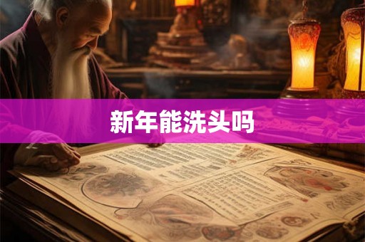 新年能洗头吗 新年能洗头吗