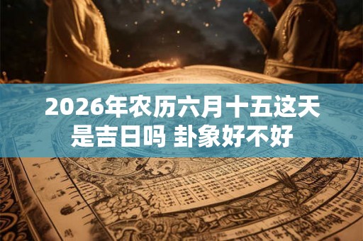 2026年农历六月十五这天是吉日吗 卦象好不好