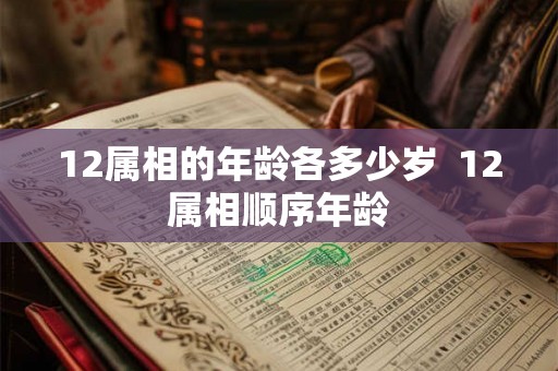 12属相的年龄各多少岁  12属相顺序年龄