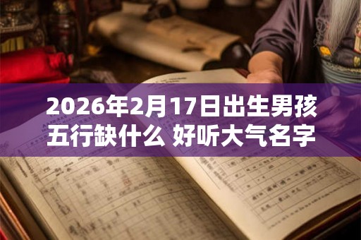 2026年2月17日出生男孩五行缺什么 好听大气名字
