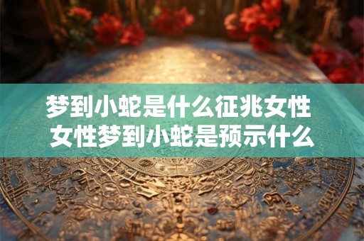 梦到小蛇是什么征兆女性 女性梦到小蛇是预示什么 梦到小蛇是什么征兆女性 女性梦到小蛇是预示什么