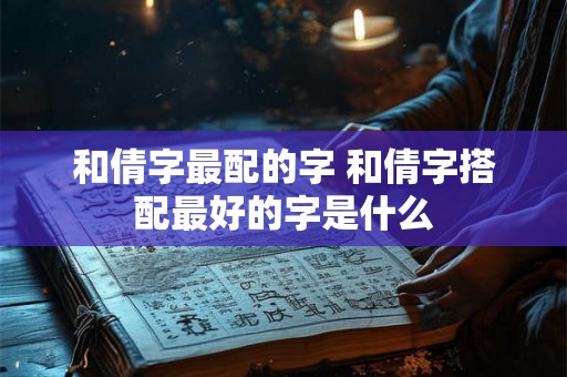 和倩字最配的字 和倩字搭配最好的字是什么