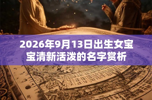 2026年9月13日出生女宝宝清新活泼的名字赏析