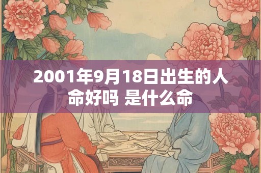 2001年9月18日出生的人命好吗 是什么命