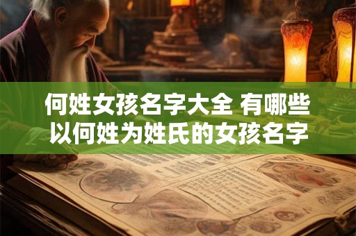何姓女孩名字大全 有哪些以何姓为姓氏的女孩名字