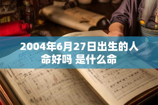 2004年6月27日出生的人命好吗 是什么命