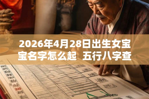 2026年4月28日出生女宝宝名字怎么起  五行八字查询