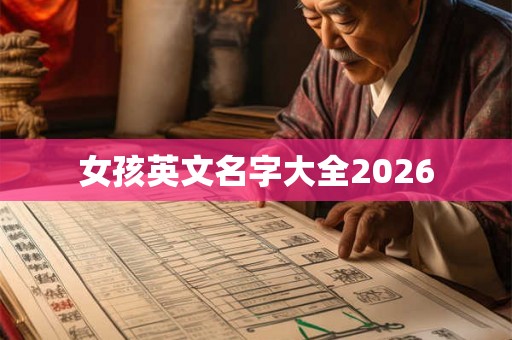 女孩英文名字大全2026