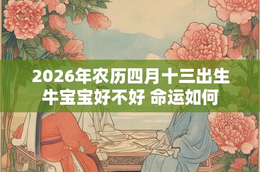 2026年农历四月十三出生牛宝宝好不好 命运如何