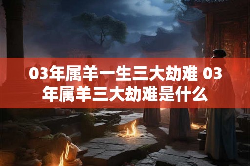 03年属羊一生三大劫难 03年属羊三大劫难是什么 03年属羊一生三大劫难 03年属羊三大劫难是什么