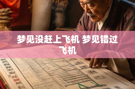 梦见没赶上飞机 梦见错过飞机 梦见没赶上飞机 梦见错过飞机