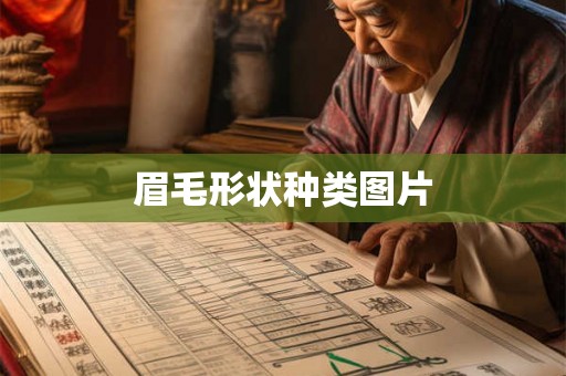眉毛形状种类图片