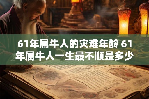 61年属牛人的灾难年龄 61年属牛人一生最不顺是多少岁 61年属牛人的灾难年龄 61年属牛人一生最不顺是多少岁