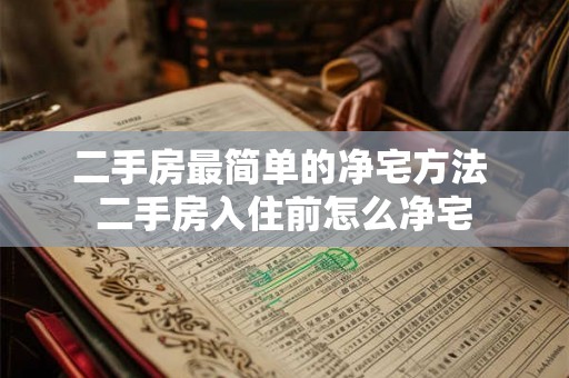二手房最简单的净宅方法 二手房入住前怎么净宅