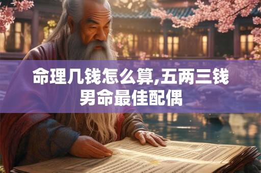 命理几钱怎么算,五两三钱男命最佳配偶