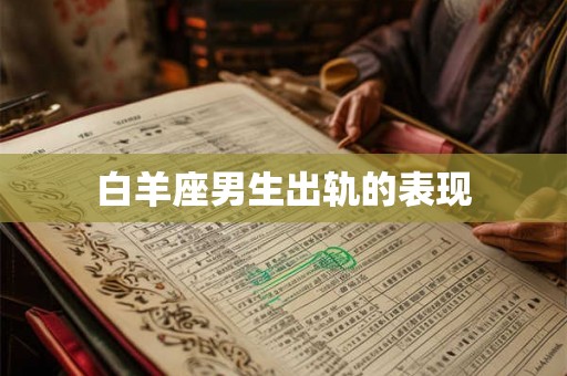 白羊座男生出轨的表现 白羊座男生出轨的表现