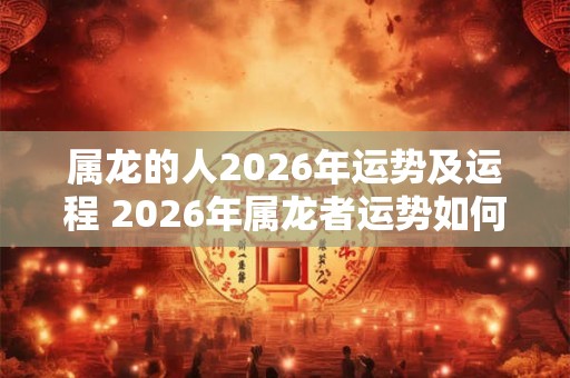 属龙的人2026年运势及运程 2026年属龙者运势如何