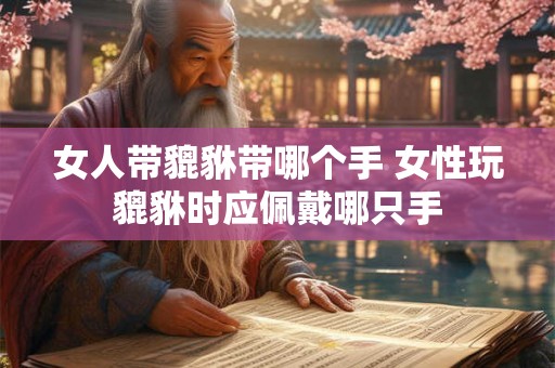 女人带貔貅带哪个手 女性玩貔貅时应佩戴哪只手