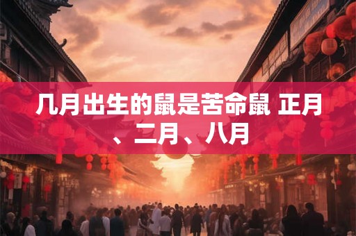 几月出生的鼠是苦命鼠 正月、二月、八月