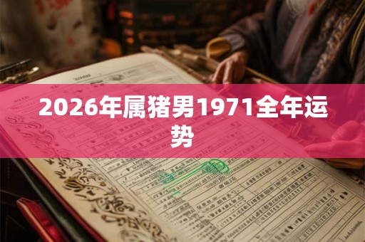 2026年属猪男1971全年运势