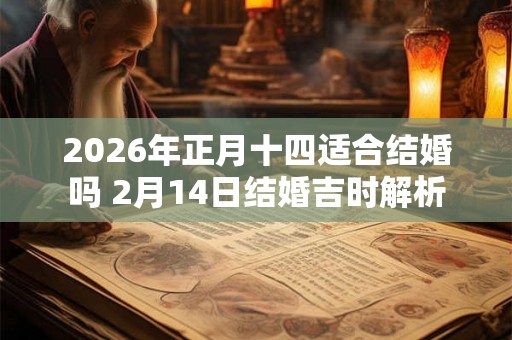 2026年正月十四适合结婚吗 2月14日结婚吉时解析