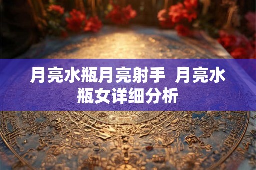 月亮水瓶月亮射手 月亮水瓶女详细分析 月亮水瓶月亮射手 月亮水瓶女详细分析