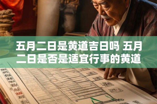 五月二日是黄道吉日吗 五月二日是否是适宜行事的黄道吉日