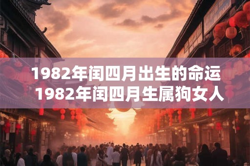 1982年闰四月出生的命运  1982年闰四月生属狗女人命运