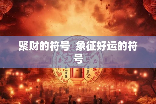 聚财的符号  象征好运的符号
