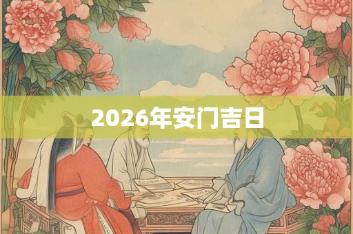 2026年安门吉日