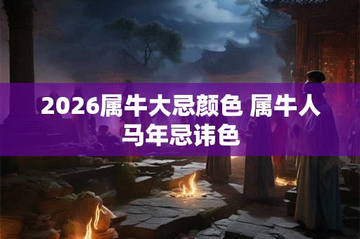 2026属牛大忌颜色 属牛人马年忌讳色
