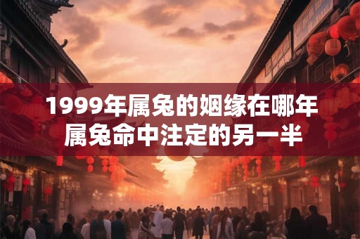 1999年属兔的姻缘在哪年 属兔命中注定的另一半