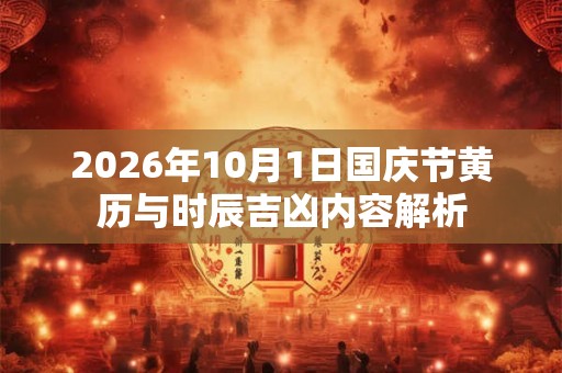 2026年10月1日国庆节黄历与时辰吉凶内容解析 2026年10月1日国庆节黄历与时辰吉凶内容解析