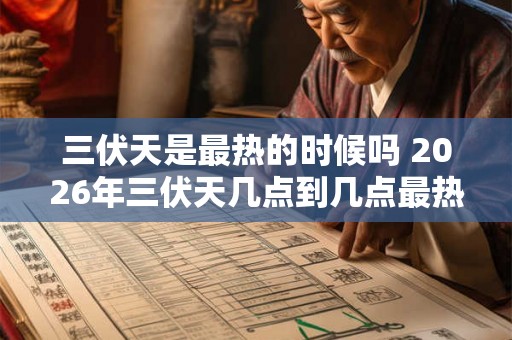 三伏天是最热的时候吗 2026年三伏天几点到几点最热