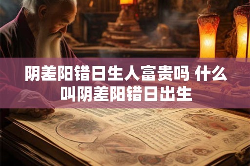 阴差阳错日生人富贵吗 什么叫阴差阳错日出生