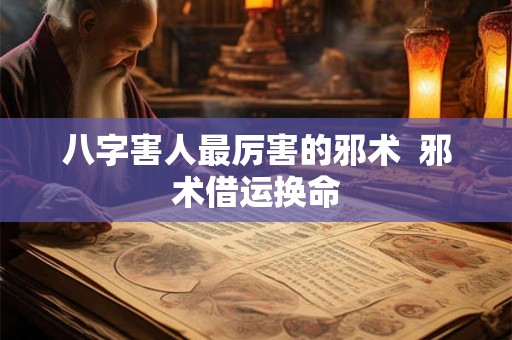 八字害人最厉害的邪术 邪术借运换命 八字害人最厉害的邪术 邪术借运换命