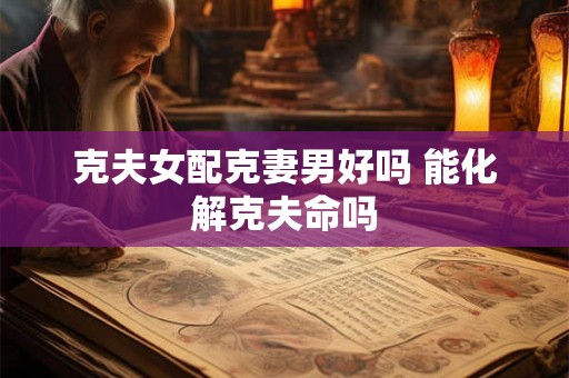 克夫女配克妻男好吗 能化解克夫命吗 克夫女配克妻男好吗 能化解克夫命吗