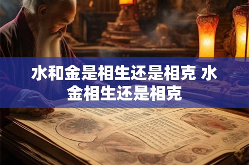 水和金是相生还是相克 水金相生还是相克 水和金是相生还是相克 水金相生还是相克