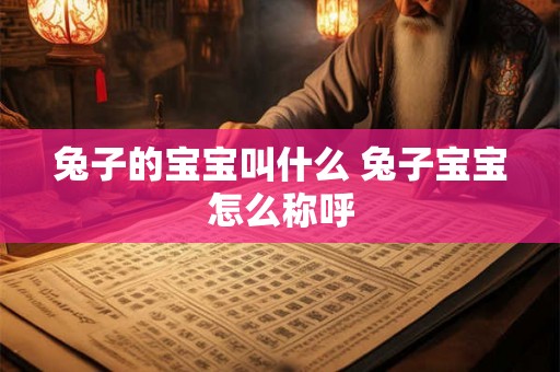 兔子的宝宝叫什么 兔子宝宝怎么称呼 兔子的宝宝叫什么 兔子宝宝怎么称呼