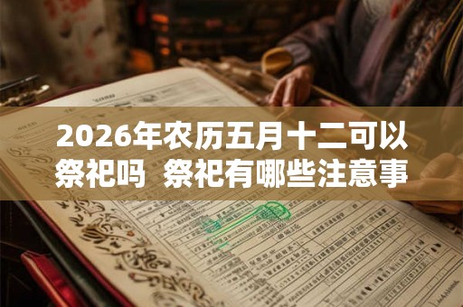 2026年农历五月十二可以祭祀吗 祭祀有哪些注意事项 2026年农历五月十二可以祭祀吗 祭祀有哪些注意事项